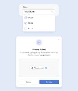 app UI